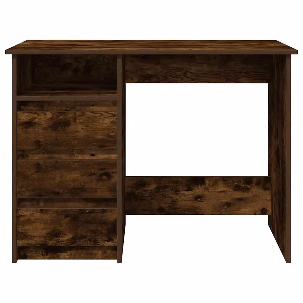 Berkfield Writing Desk in Smoked Oak Brown, W/D/H: 102 x 50 x 75 cm – 3