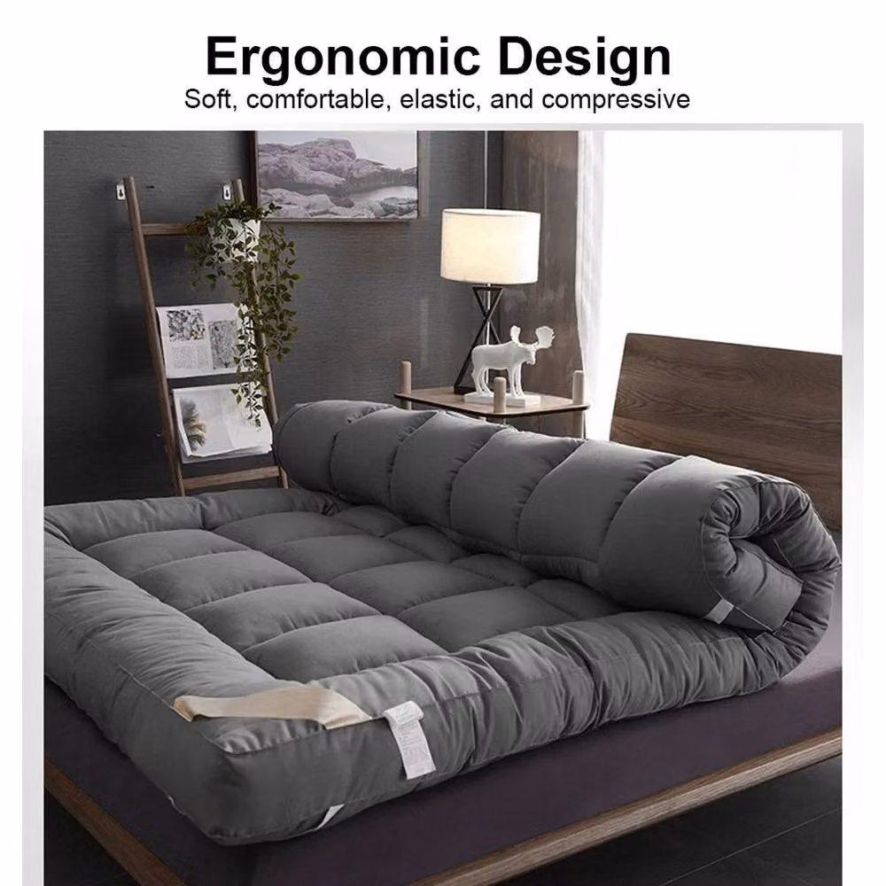 PAWNORA Grey King Hotel Quality Mattress Topper, W/D: 180 x 200 cm – 4