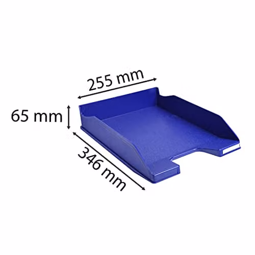 Exacompta Midi Letter Tray Combo in Midnight Blue for A4 Documents – 2