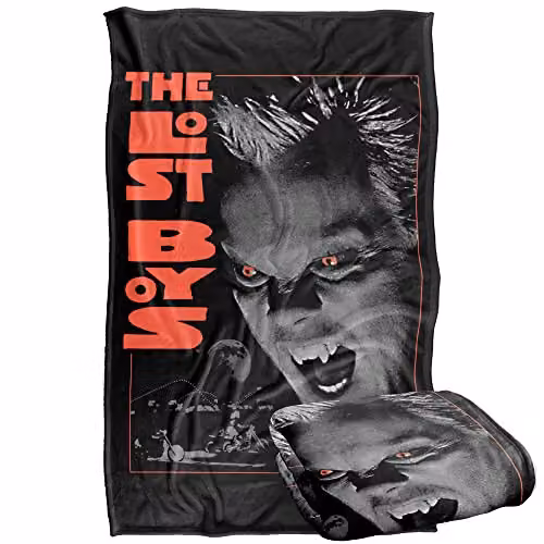 LOGOVISION The Lost Boys Fun To Be A Vampire Poster Super Soft Fleece Snuggle Blanket, Multicolour – 1