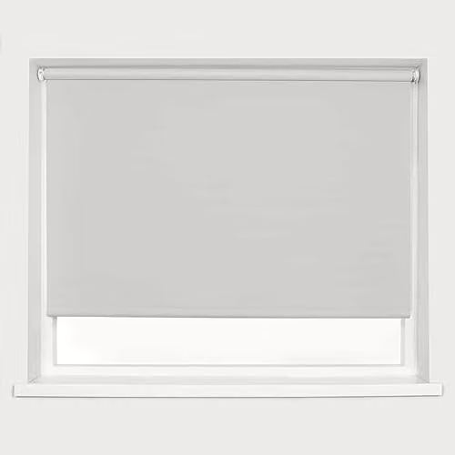 Caecus Blackout Roller Blind, Grey, W: 150 cm, H: 210 cm