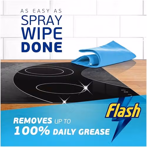 Flash Spray Wipe Done Kitchen Cleaning Spray, Bright Mandarin, 800 ml – 2