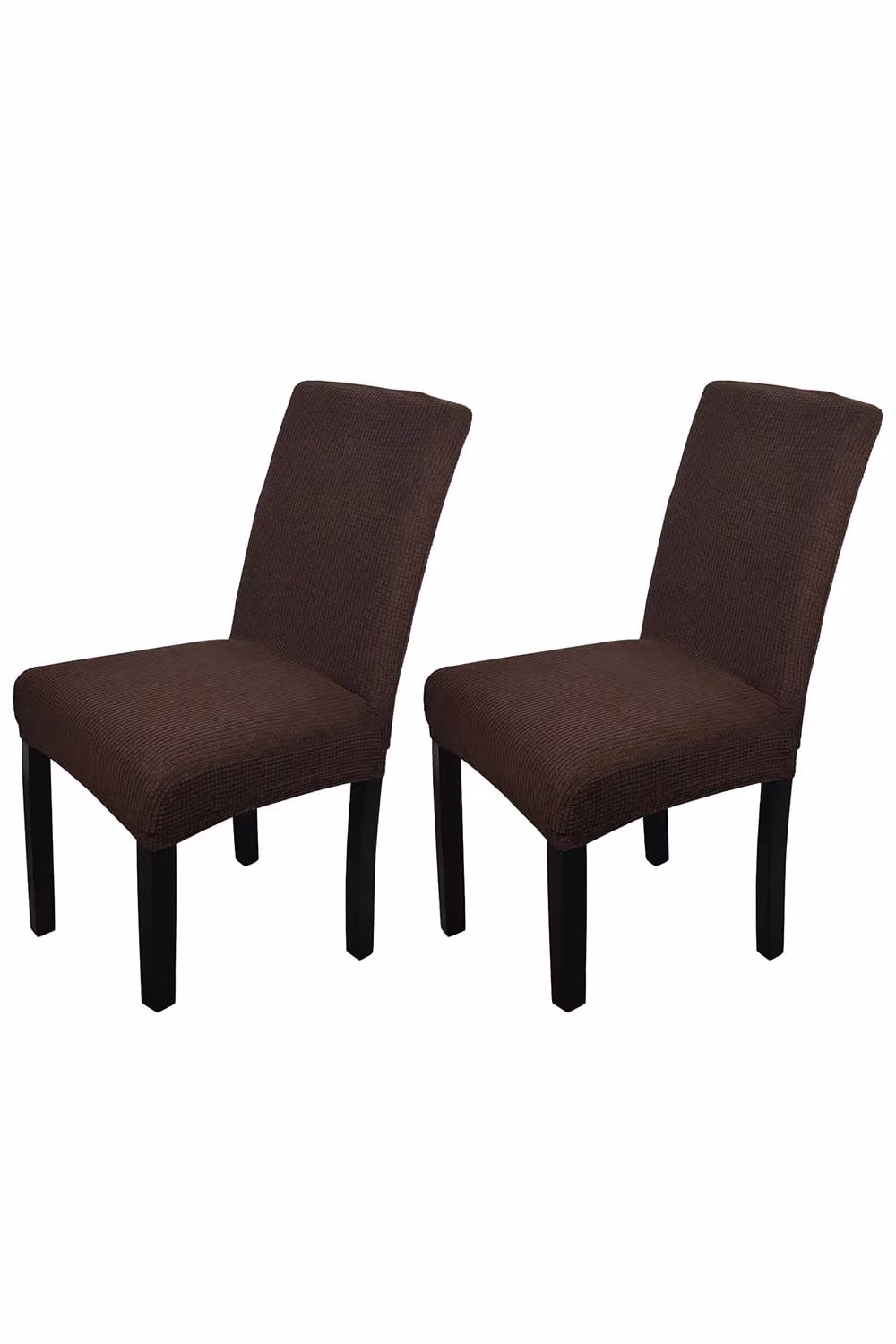Neel Blue Velvet Spandex Stretch Dining Chair Slipcovers – 2