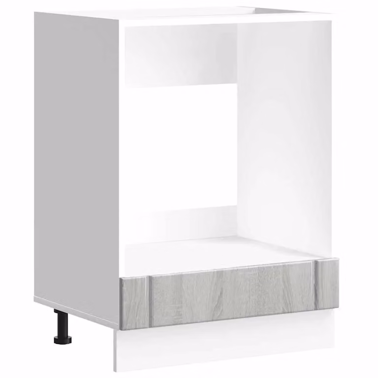 Berkfield Home Lucca Freestanding Appliance Housing Unit in Grey Glossy Engineered Wood