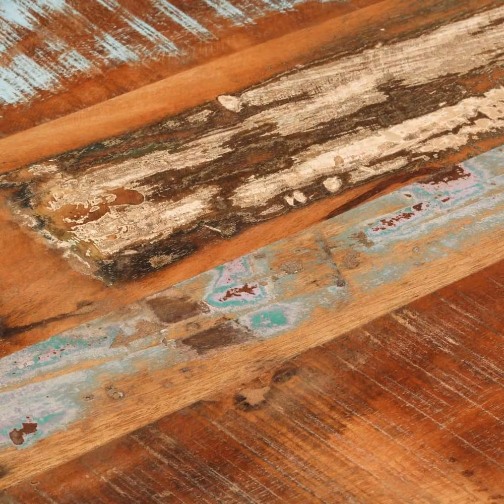 Berkfield Home Rectangular Dining Table in Multicolour Reclaimed Solid Wood, W/D/H: 110 x 55 x 76 cm – 3