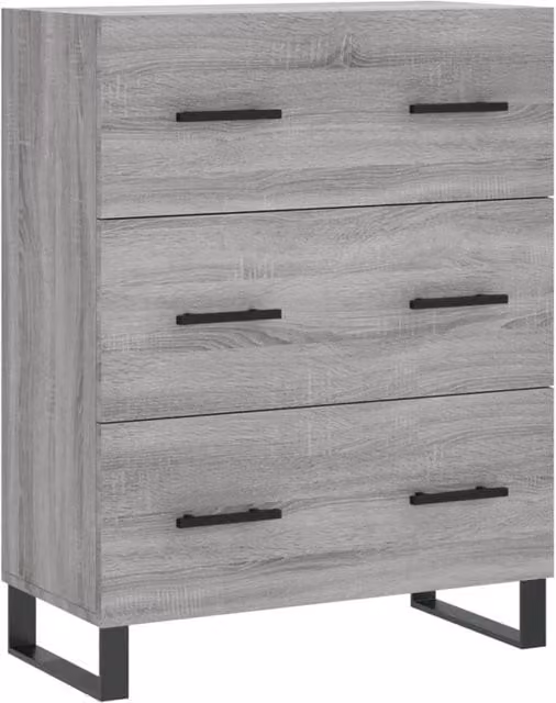 Berkfield Home Grey Sonoma Sideboard in Engineered Wood, W/D/H: 69.5 x 34 x 90 cm – 1