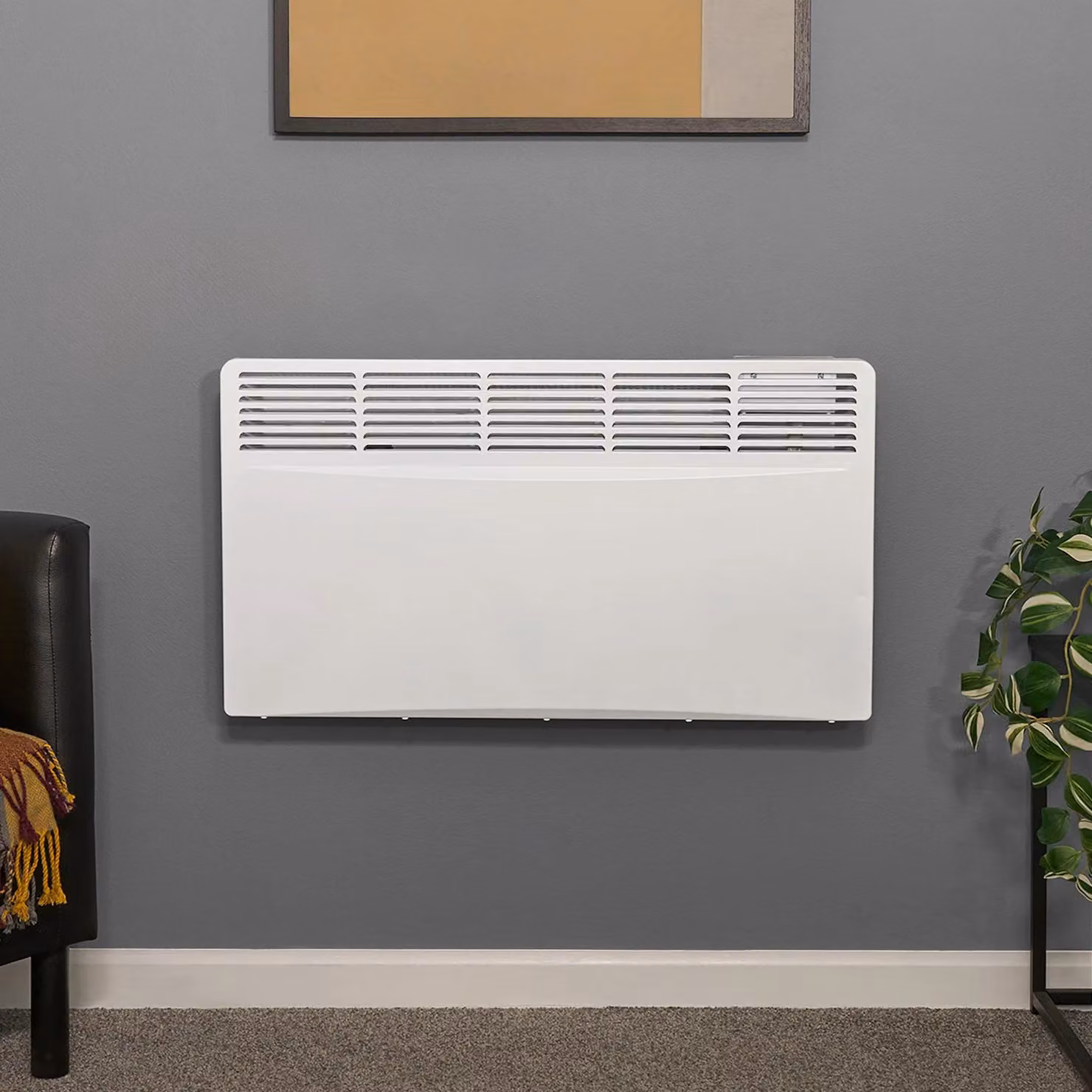 Adam Fires & Fireplaces Amba 2000W Wall Mounted Electric Radiator in White – 2