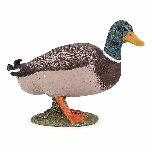 Papo Mallard Duck Figurine, Multicolour, Farm Life Collection