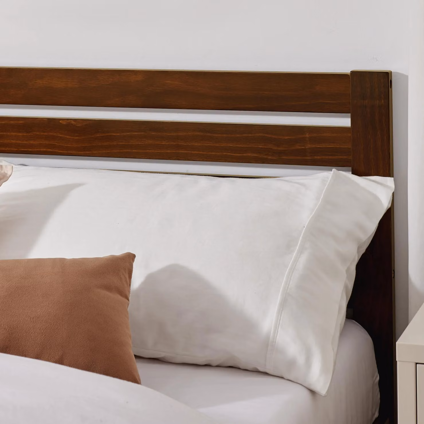 FurnitureboxUK Declan Solid Pine King Size Bed Frame in Walnut Brown, W/D/H: 180 x 200 cm – 2