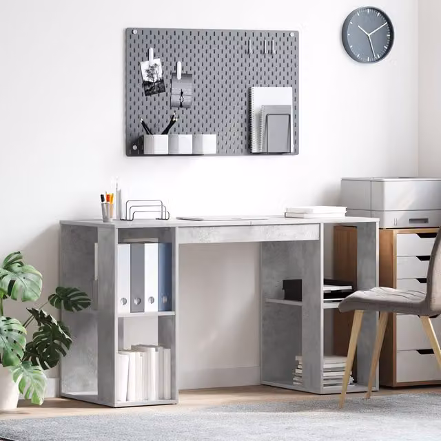 Berkfield Home Modern Grey Computer Desk