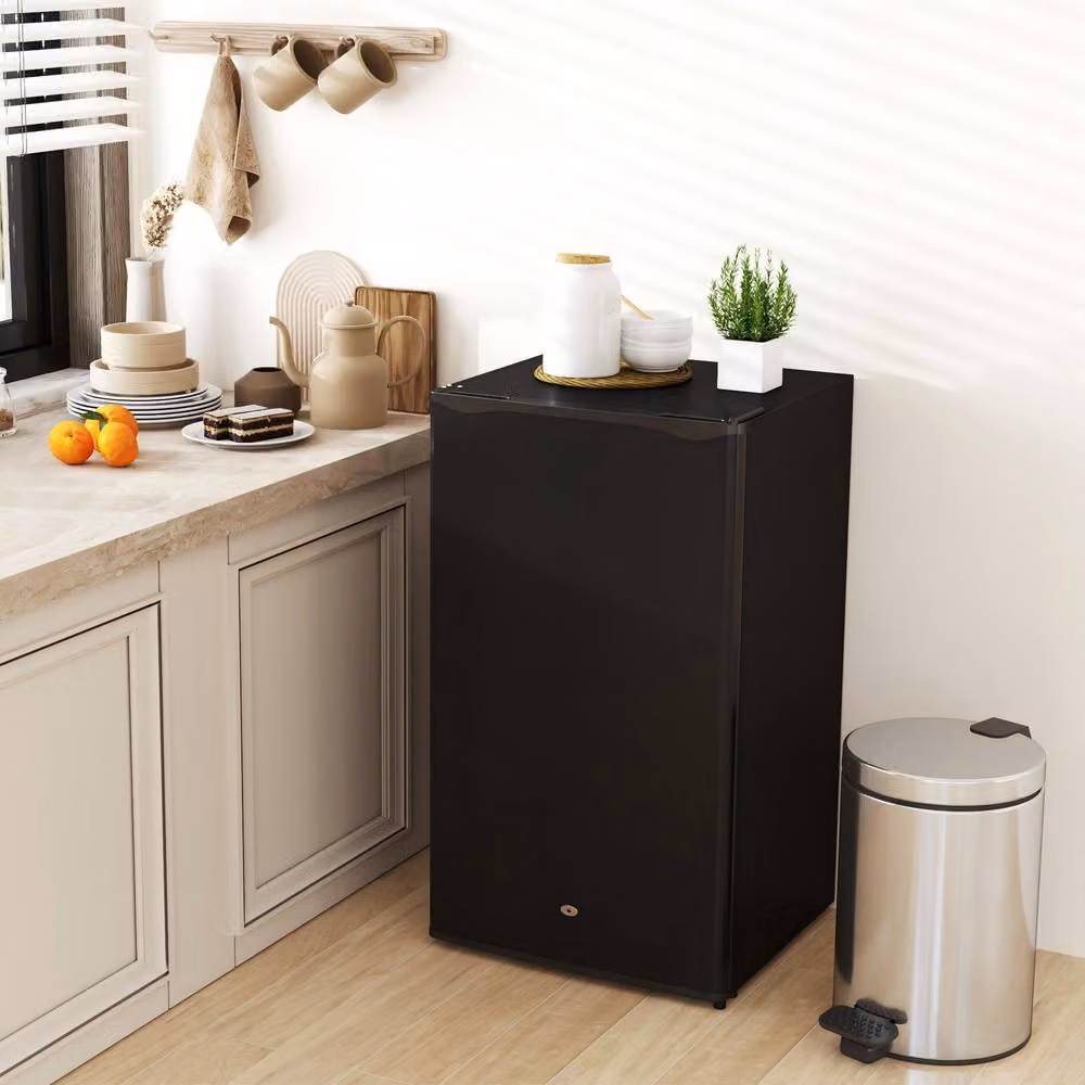 STILVORA 91L Lockable Under-Counter Fridge in Black with Zero Degree Zone – 2