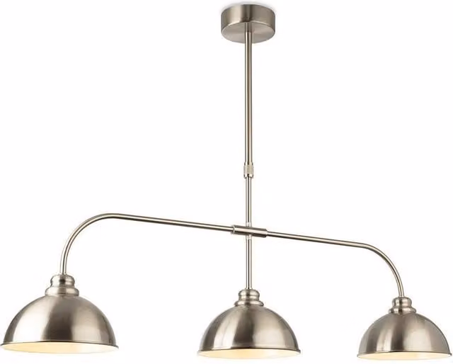 Netlighting Eagle Bar Pendant Light in Brushed Steel Grey