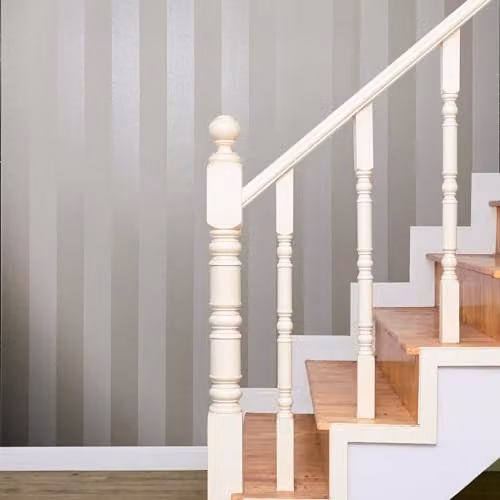 Galerie 31322 Industrial Effects Beige Pearl Stripe Non-Woven Wallpaper – 2