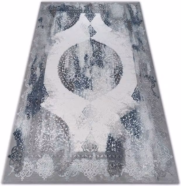 RugsX Valencia Blue Rectangular Rug, W: 80 cm, L: 150 cm – 1