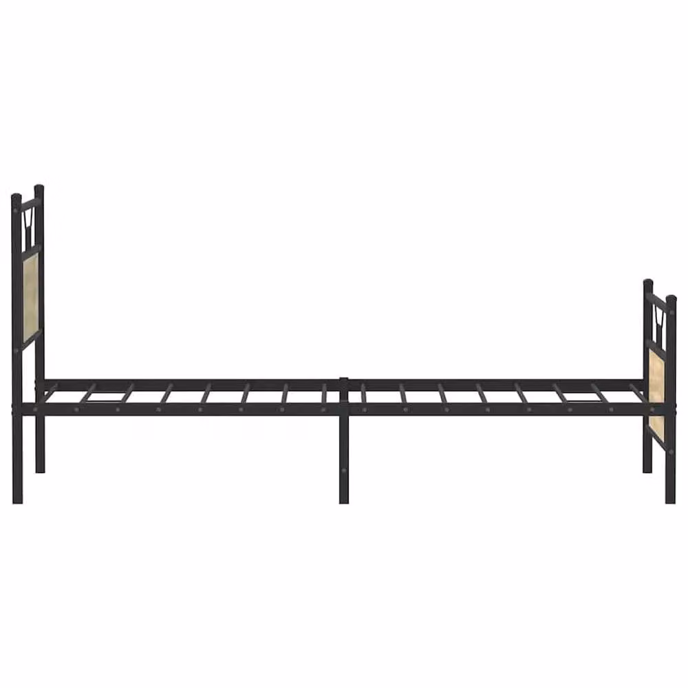 Berkfield Home Sonoma Oak Bed Frame in Brown, W/D/H: 80 x 200 cm – 4