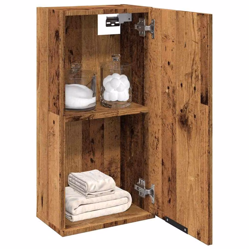 Berkfield Home Wall-mounted Bathroom Cabinet in Brown, W/D/H: 32 x 20 x 67 cm – 2