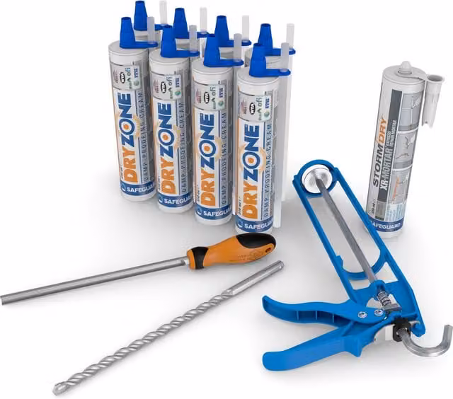 Dryzone DPC Kit Standard Wall White 310ml 12 Linear Metres