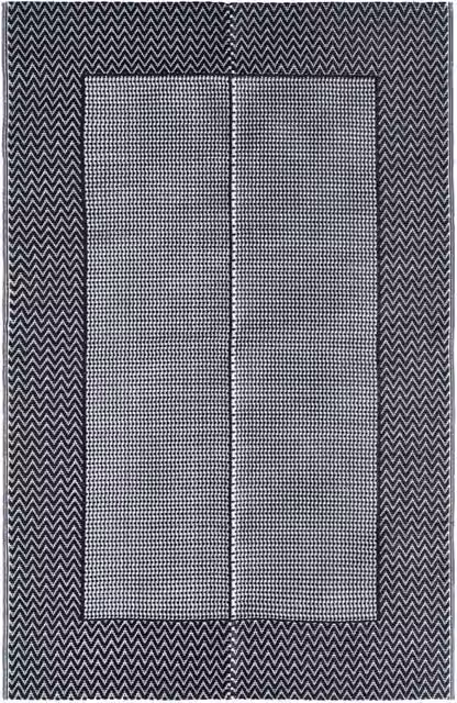 Berkfield Home Grey Herringbone Outdoor Carpet, W: 160 cm, D: 230 cm – 1