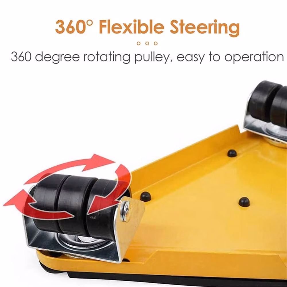 Nordara Heavy Duty Furniture Lifter Slider Mover Tool Set, Yellow, W: 52 cm, L: 1000 cm – 4