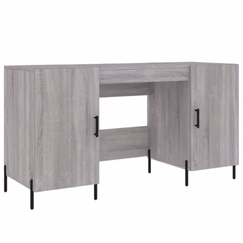 vidaXL Industrial Desk in Grey, W/D/H: 140 x 50 x 75 cm – 1