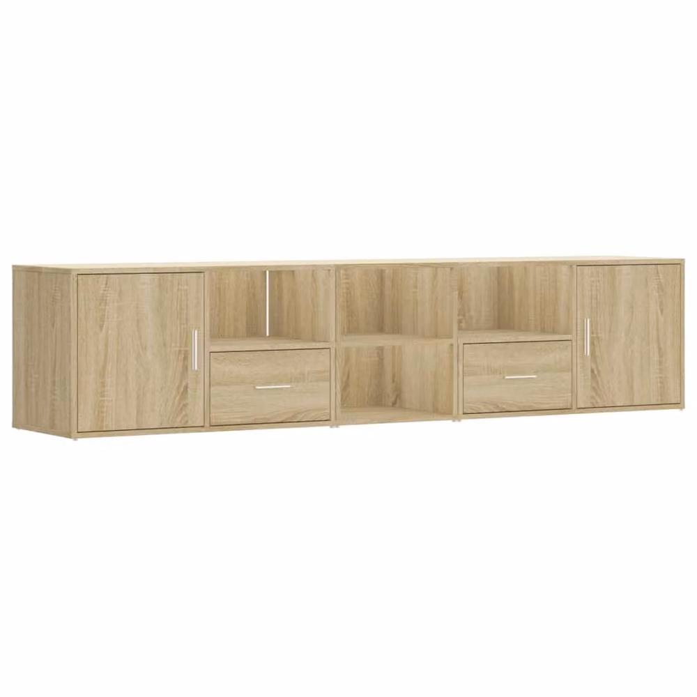 Berkfield Home Modern Corner Cabinet in Sonoma Oak Brown with Internal Drawers and Shelves, W/D/H: 40 x 40 x 45 cm – 2