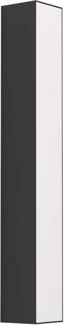Loops Modern Black LED Up and Down Wall Light