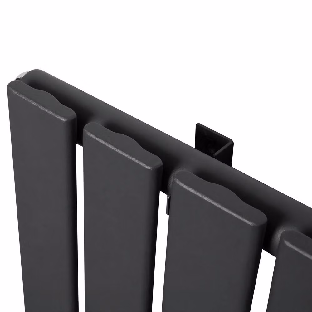 Monstershop Flat Single Column Radiator in Anthracite Grey, H: 70.0 cm x W: 60.0 cm x D: 6.35 cm – 8