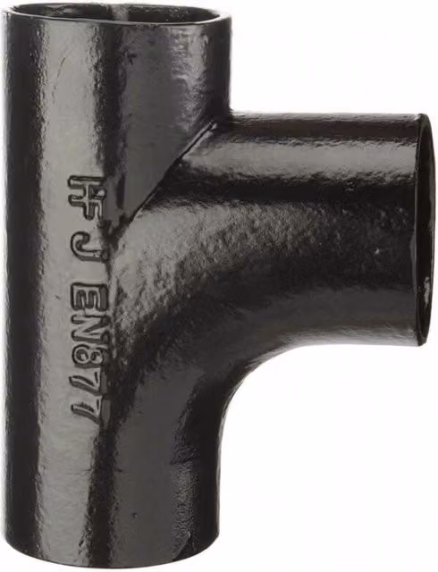Hargreaves Traditional Express Push Fit Cast Iron Soil Branch, 92.5 Degree, 100mm, Black or Grey
