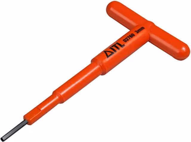 ITL Insulated Light T-Handle Hex Key in Orange and Multicolour