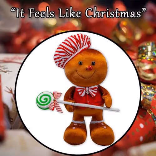VFM e-Store Christmas Gingerbread Man Tabletop Decoration, Red, W/H: 37 x 25 cm – 6