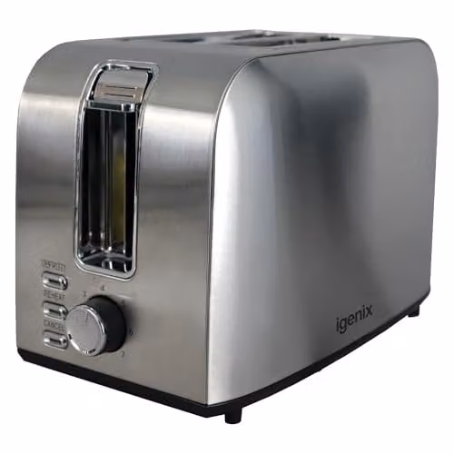 Igenix IGT0 4 Slice Stainless Steel Toaster in Silver – 1