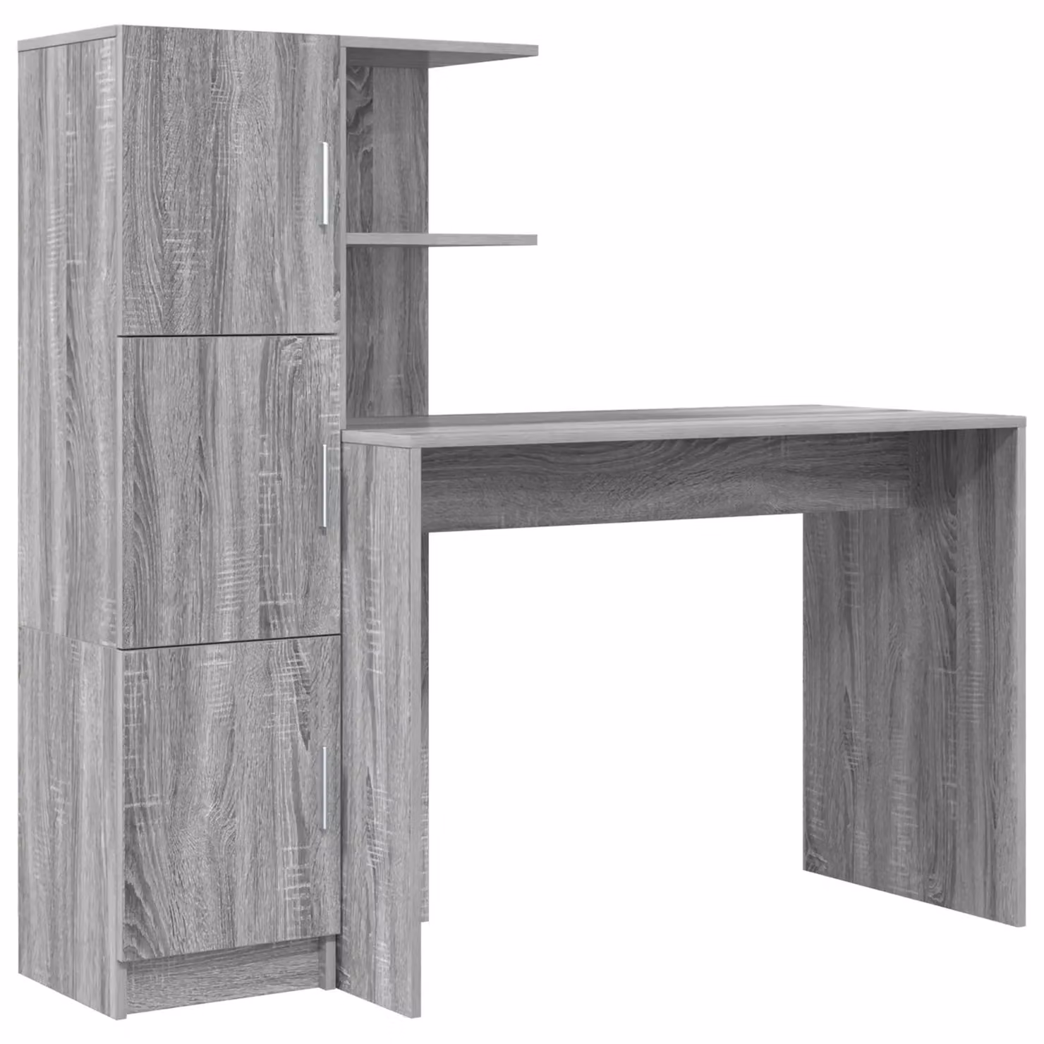 Berkfield Modern Wall Mounted Floating Writing Desk in Grey Matt MDF – 2