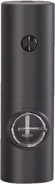 KORVIXA Rechargeable Electric Salt and Pepper Grinder with Ceramic Mechanism in Black and Transparent