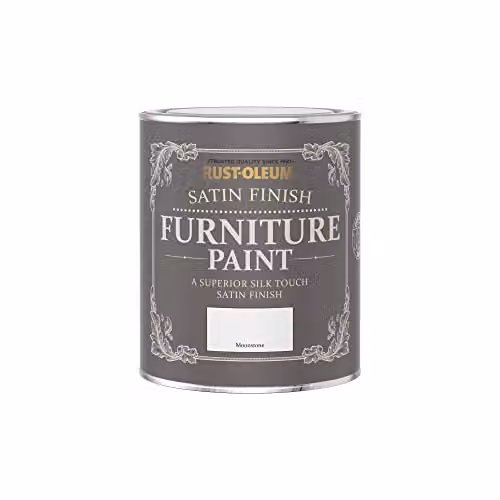 Rust-Oleum Satin Furniture and Skirting Board Paint in White, 750ml – 3