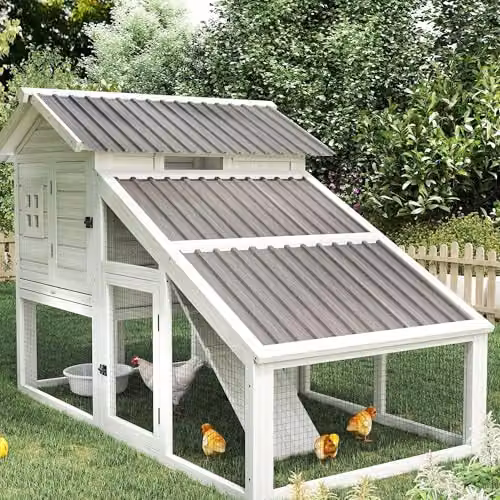 Outsunny Pack of 12 Grey Wood Effect Galvanised Steel Metal Roofing Sheets – 6