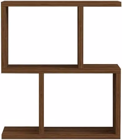 CALICOSY ZET Side Table in Brown Walnut
