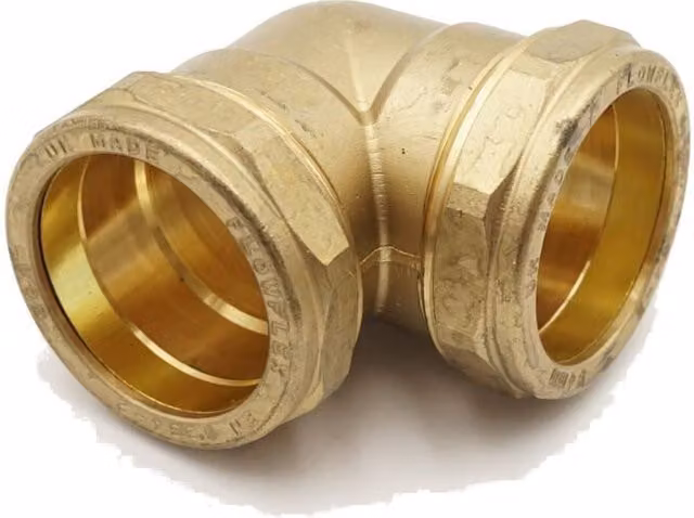 Primaplus Compression Elbow 54mm Brass Grey 21024252