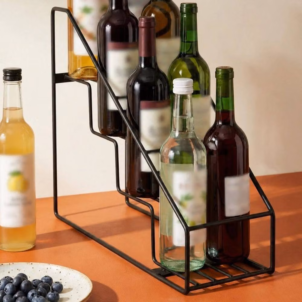 Kelvenix 4-Tier Stainless Steel Coffee Syrup Organizer Rack in Black – 3
