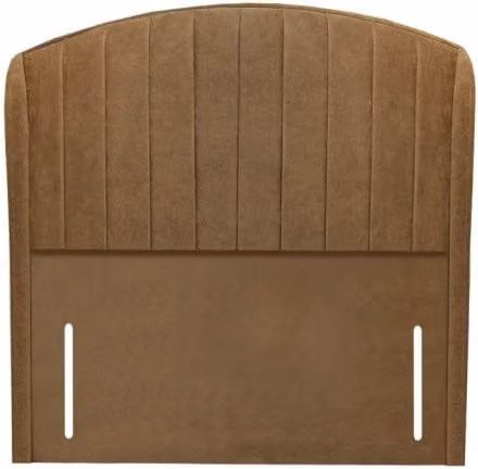 ASC Winchester Grand Lux Brown Fabric Floor Standing Upholstered Panel Headboard for Small Single 2ft6 Beds