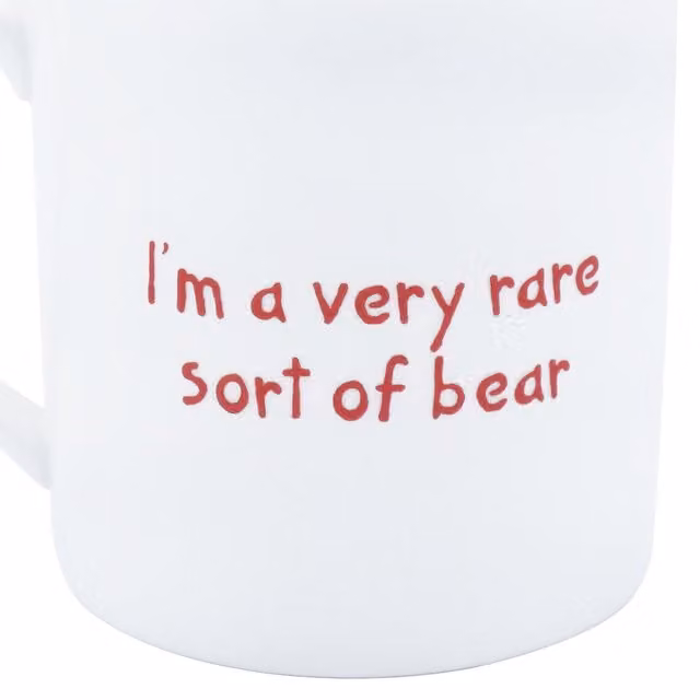 Half Moon Bay Paddington Bear Queen's Guard Ceramic Mug in White and Red – 1