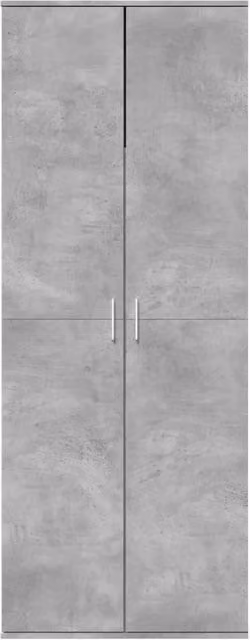 Berkfield Home Modern Freestanding Highboard in Concrete Grey, W/D/H: 70 x 35 x 180 cm