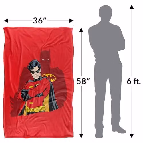 Warner Bros. Batman Wingman Super Soft Fleece Throw Blanket for Children, Multicolour, W: 91.44 cm, L: 147 cm – 4