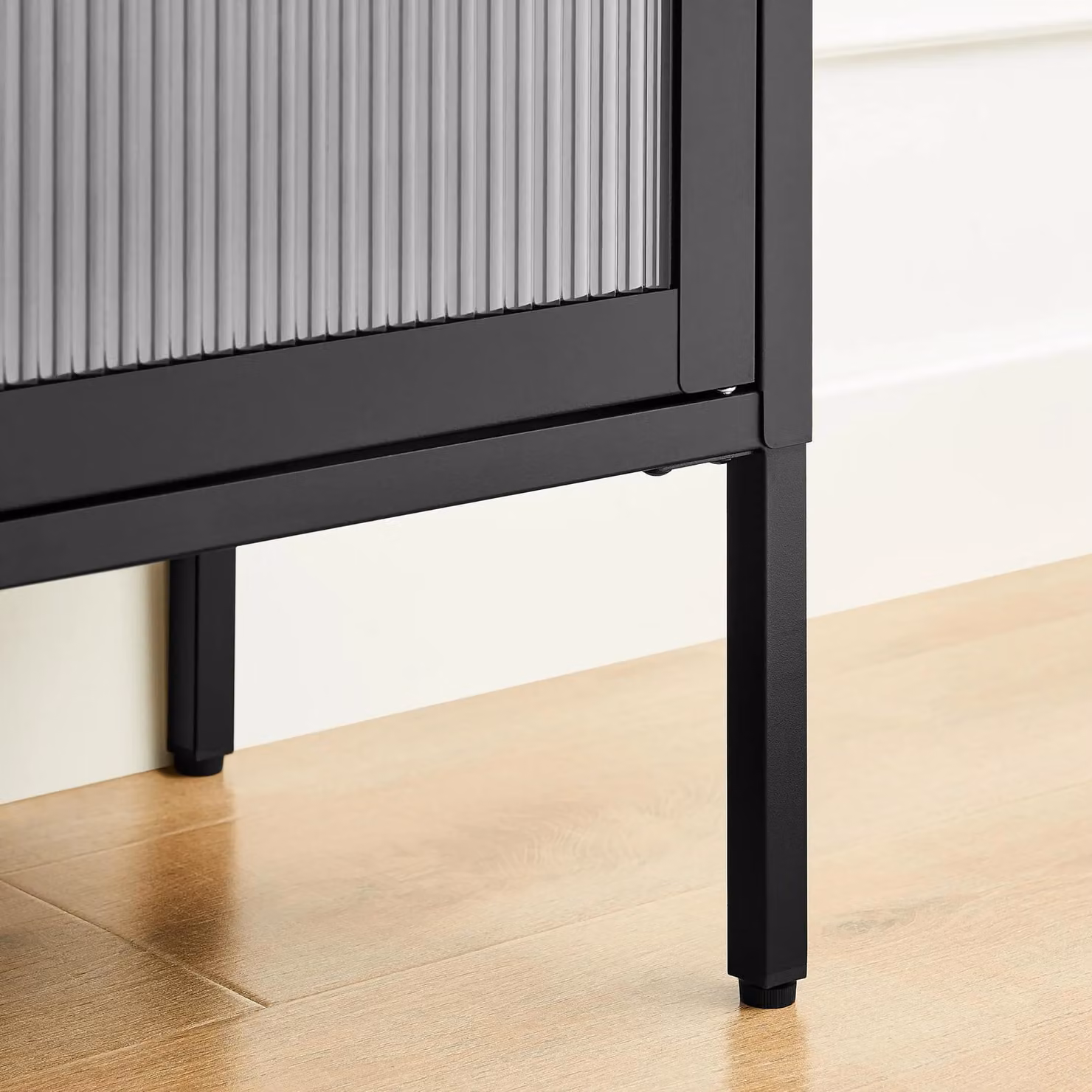 FurnitureboxUK Kafe Industrial Black Metal and Gold TV Sideboard with 6 Media Compartments – 5