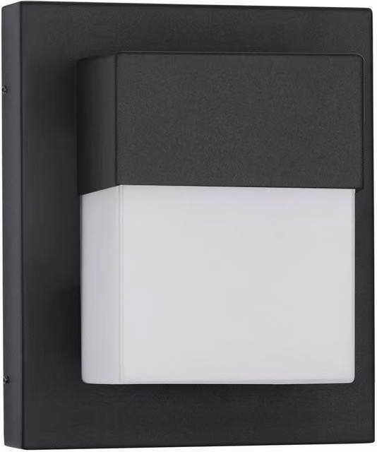 Nova Luce Leto Modern Outdoor LED Wall Lamp in Black with 1208lm and 3000K Warm White Light