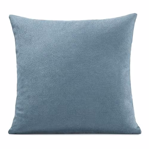 Alan Symonds Luxury Living Velvet Chenille Square Cushion Cover in Petrol Blue, W/D/H: 45 x 45 x 45 cm – 1