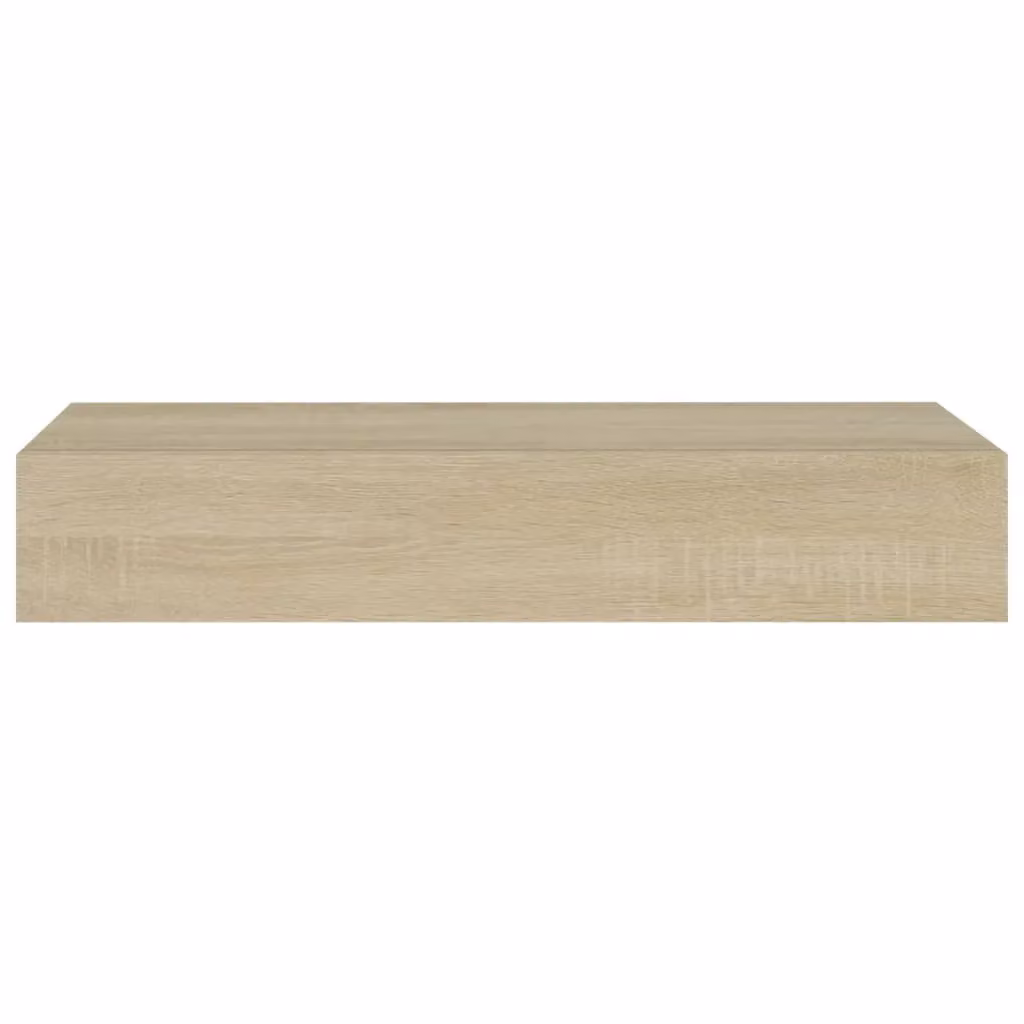 Berkfield Home Wall-mounted Oak Drawer Shelf in Brown, W: 60 cm, D: 23.5 cm, H: 10 cm – 2