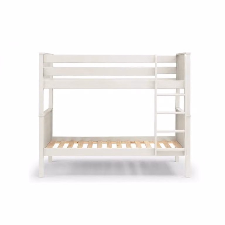 Ashfield Classic Surf White Solid Wood Bunk Bed, Size: Single (90 x 190 cm)