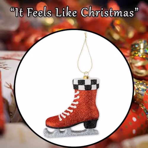 VFM e-Store Red Christmas Skate Hanging Ornament, W/D/H: 12.5 x 11 x 3.5 cm – 7