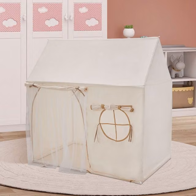 Livingandhome White Plastic Play Tent for Kids