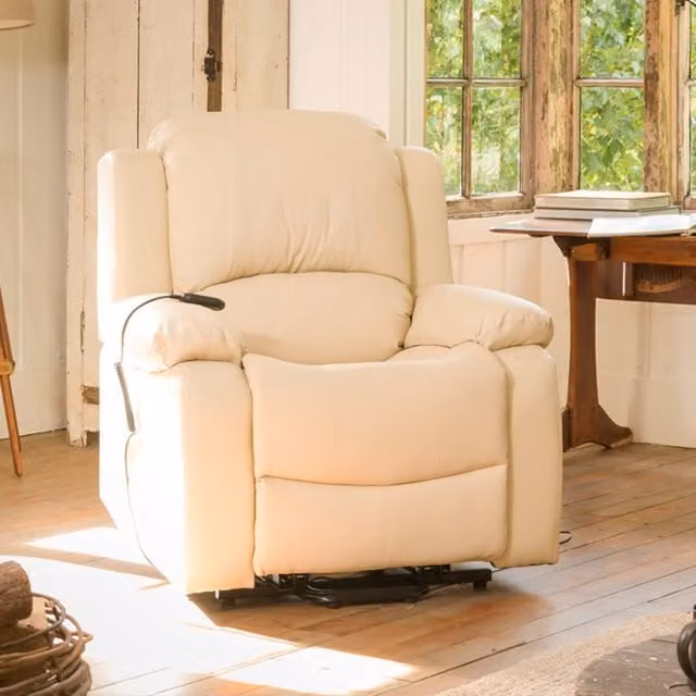 Artemis Home Glendale Electric Riser Recliner with Massage and Heat in Beige